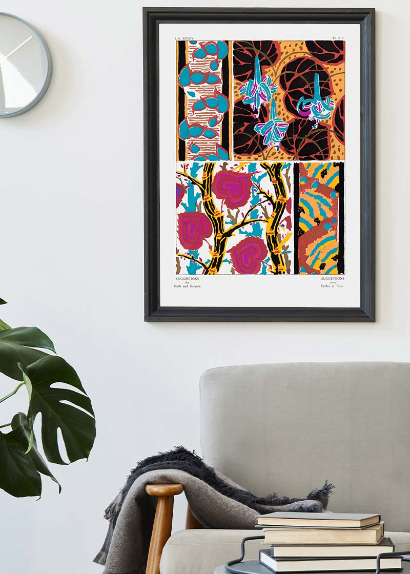 Emile-Alain Séguy Art Nouveau Pattern Print 036