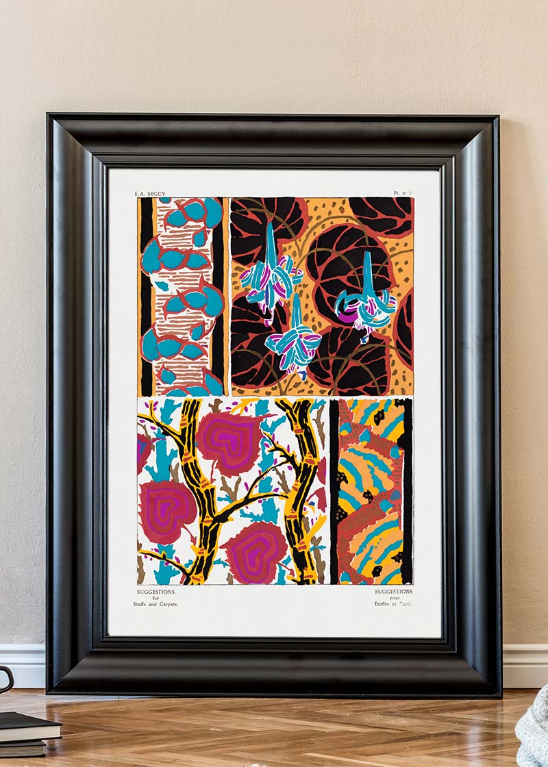 Emile-Alain Séguy Art Nouveau Pattern Print 036