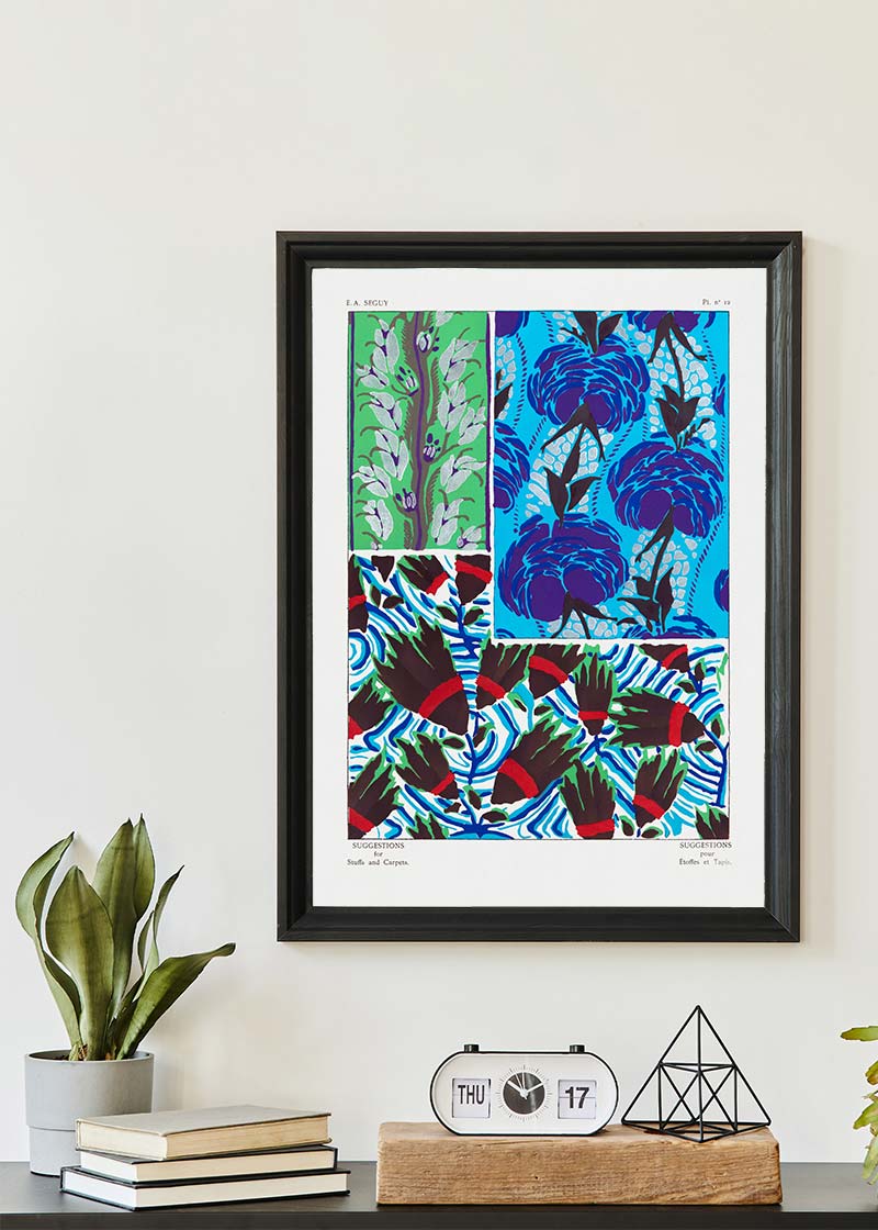 Emile-Alain Séguy Art Nouveau Pattern Print 037