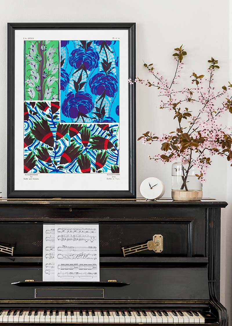 Emile-Alain Séguy Art Nouveau Pattern Print 037