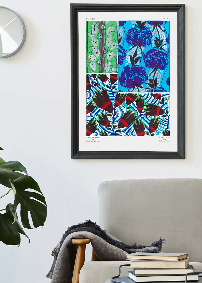 Emile-Alain Séguy Art Nouveau Pattern Print 037