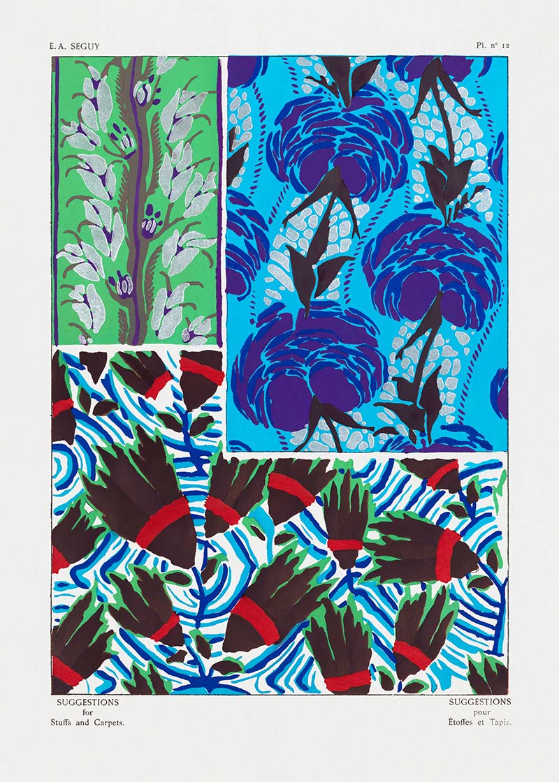 Emile-Alain Séguy Art Nouveau Pattern Print 037