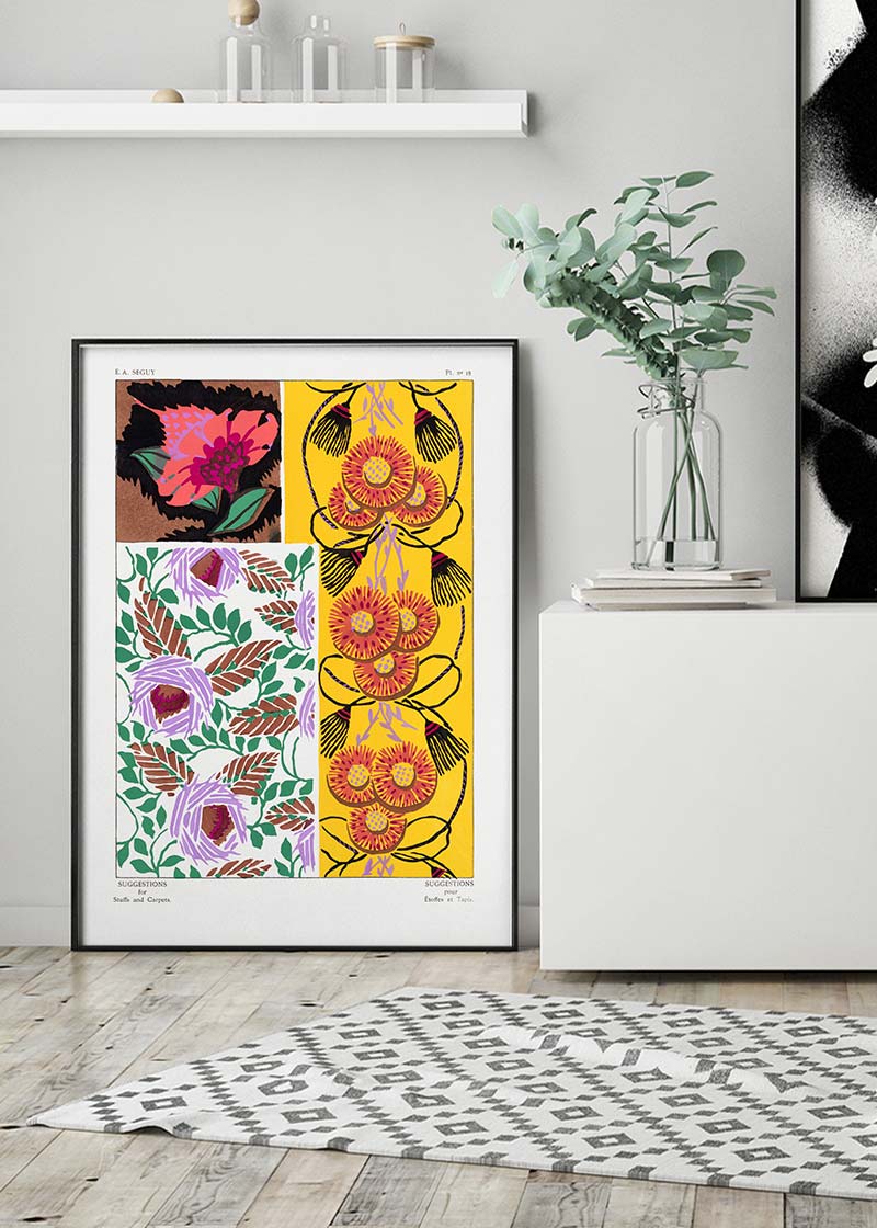 Emile-Alain Séguy Art Nouveau Pattern Print 038