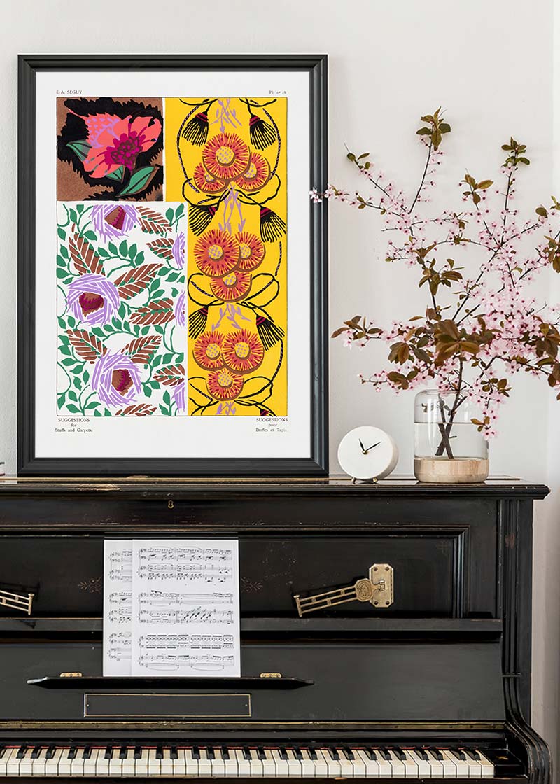 Emile-Alain Séguy Art Nouveau Pattern Print 038