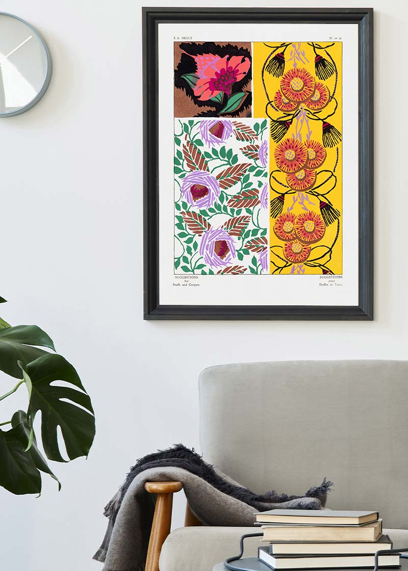 Emile-Alain Séguy Art Nouveau Pattern Print 038