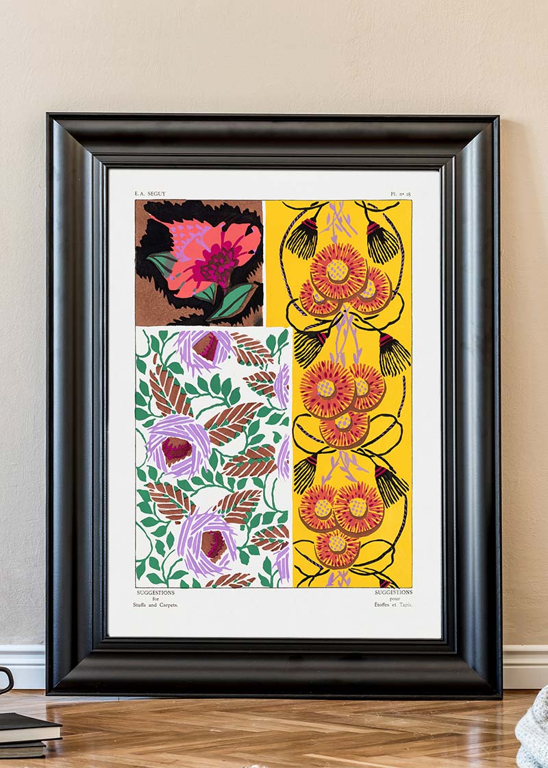 Emile-Alain Séguy Art Nouveau Pattern Print 038