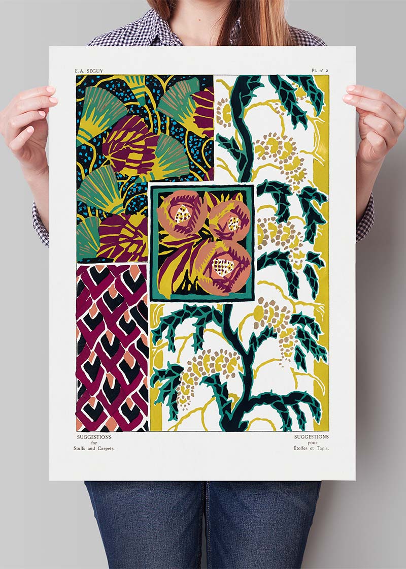 Emile-Alain Séguy Art Nouveau Pattern Print 039