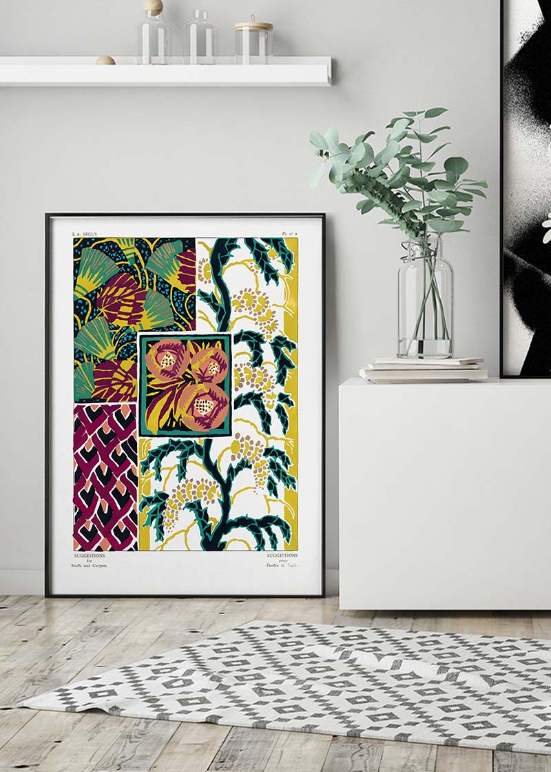 Emile-Alain Séguy Art Nouveau Pattern Print 039
