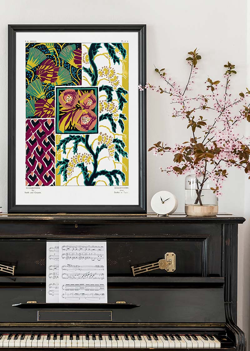 Emile-Alain Séguy Art Nouveau Pattern Print 039