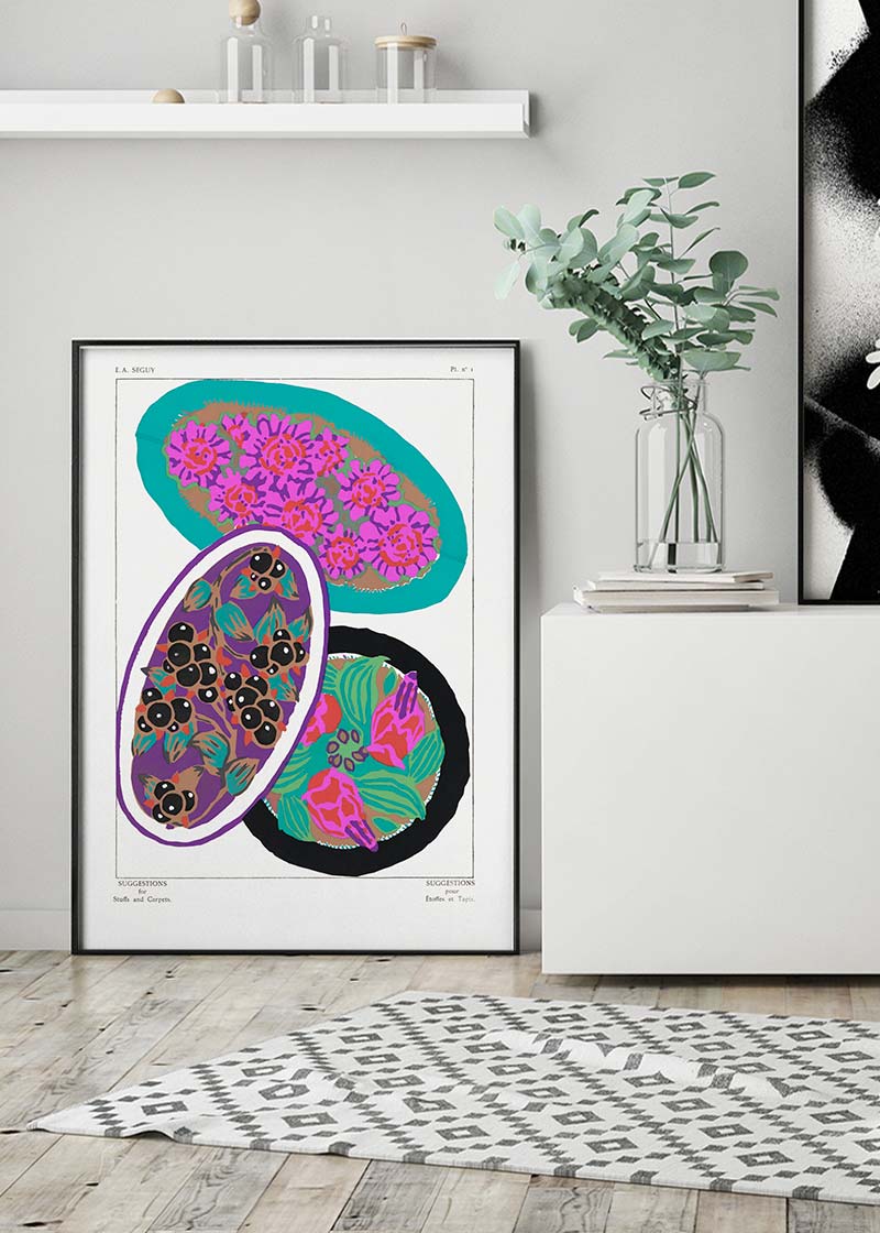 Emile-Alain Séguy Art Nouveau Pattern Print 040