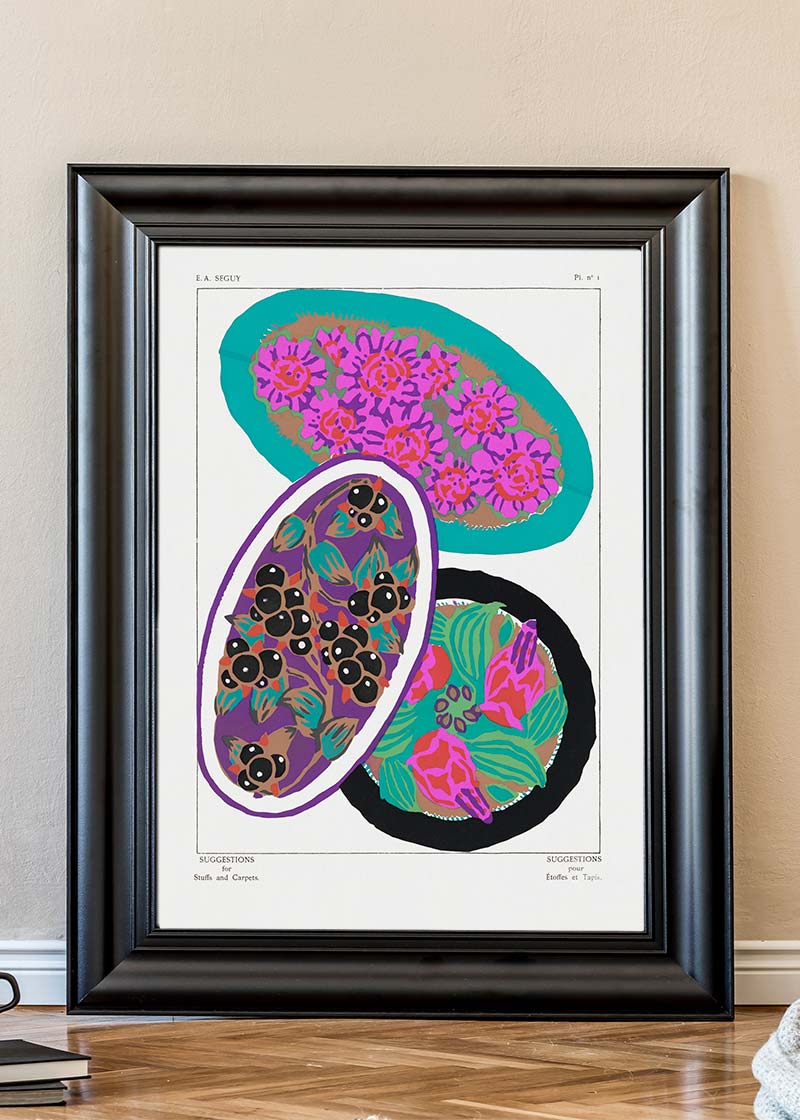 Emile-Alain Séguy Art Nouveau Pattern Print 040