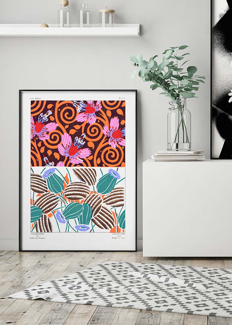 Emile-Alain Séguy Art Nouveau Pattern Print 041