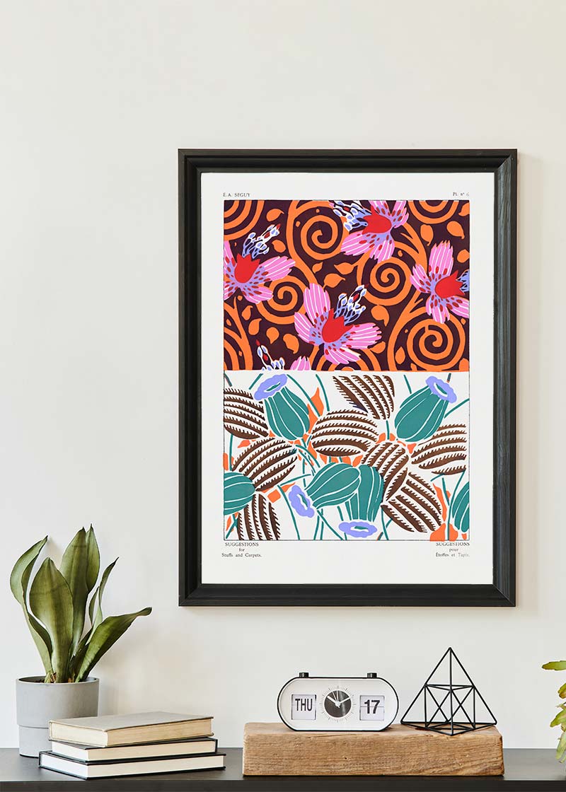 Emile-Alain Séguy Art Nouveau Pattern Print 041