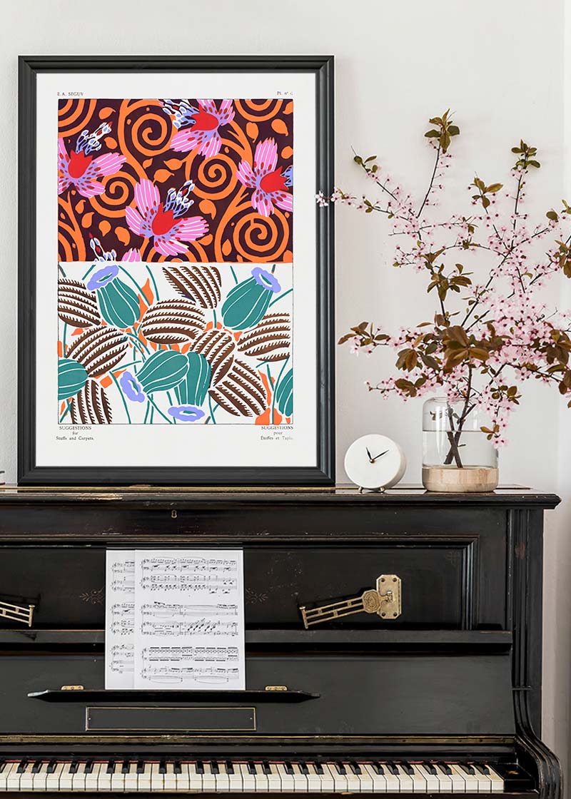 Emile-Alain Séguy Art Nouveau Pattern Print 041