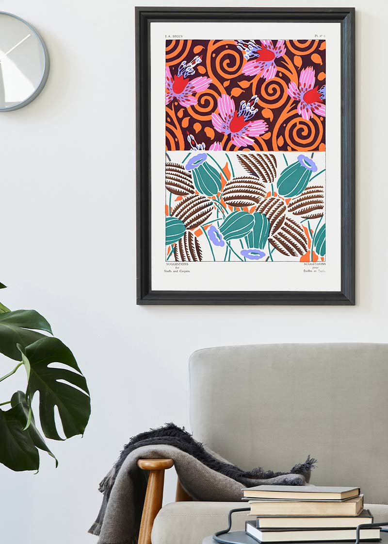 Emile-Alain Séguy Art Nouveau Pattern Print 041