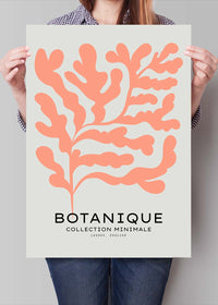 Botanique Minimal Floral Cut Out Print