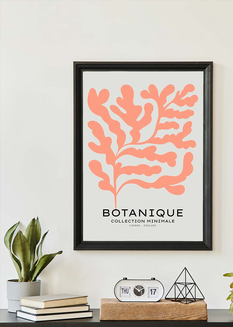 Botanique Minimal Floral Cut Out Print