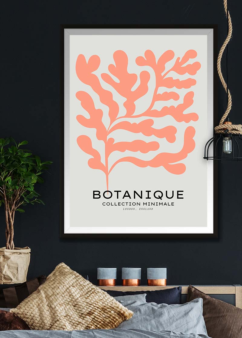 Botanique Minimal Floral Cut Out Print