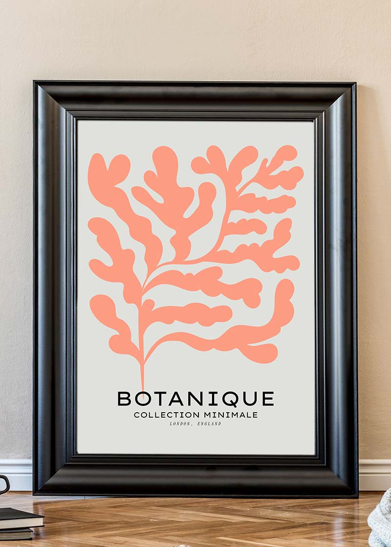 Botanique Minimal Floral Cut Out Print