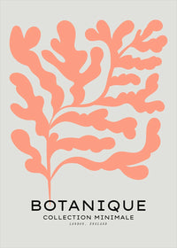 Botanique Minimal Floral Cut Out Print