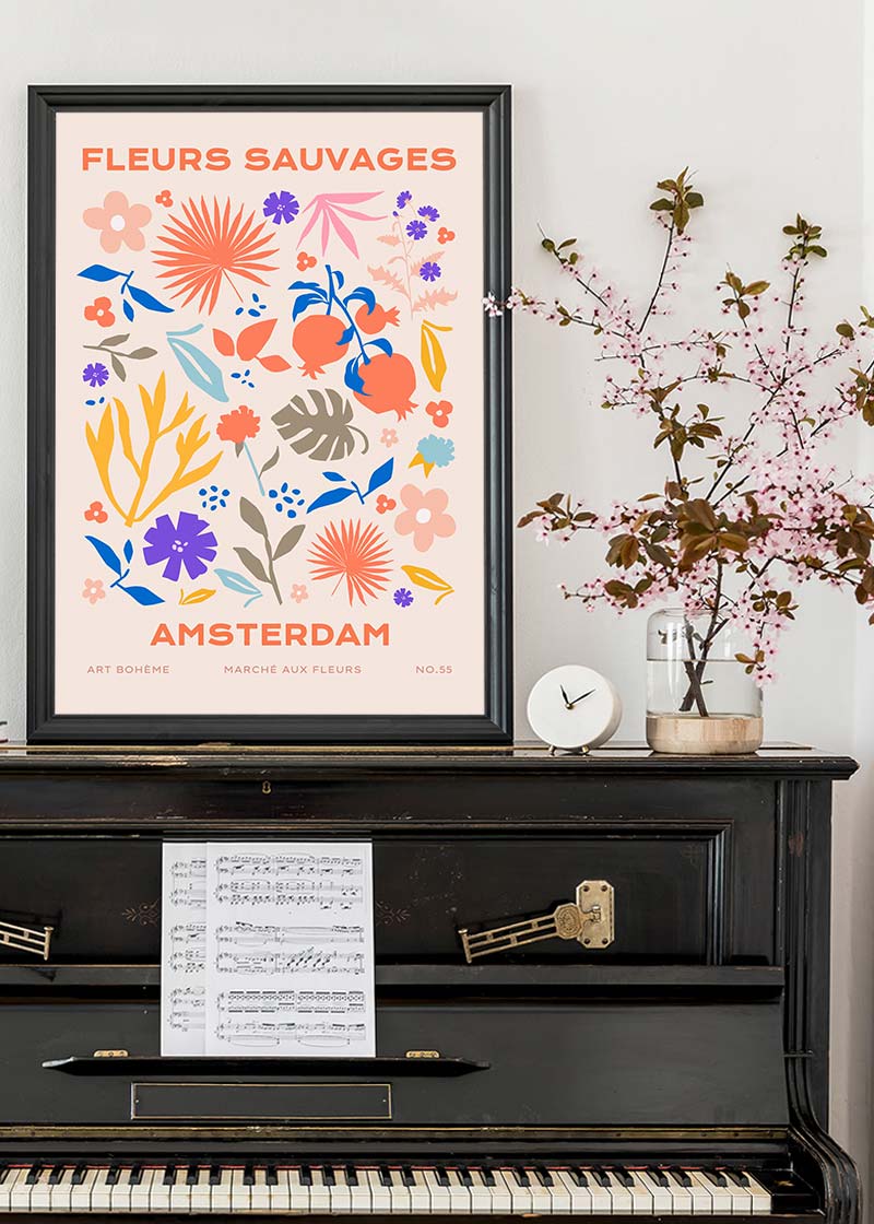 Fleurs Sauvages Amsterdam Flower Print