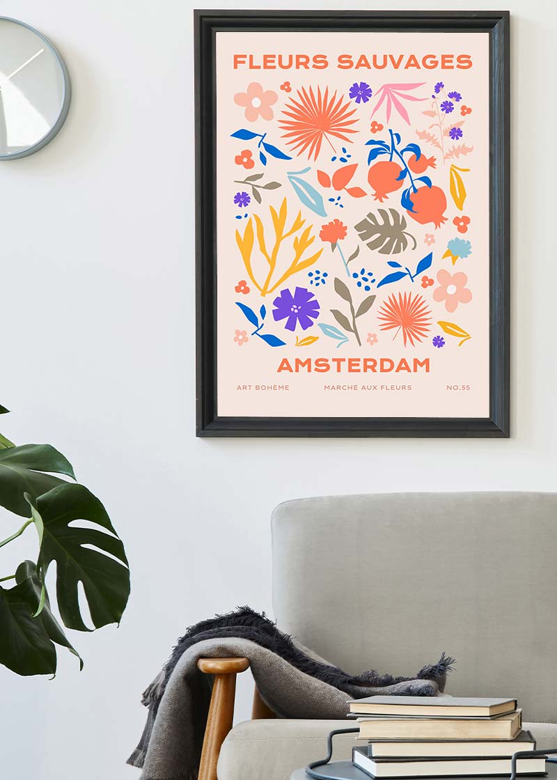 Fleurs Sauvages Amsterdam Flower Print