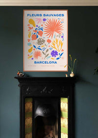 Fleurs Sauvages Barcelona Flower Print