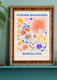 Fleurs Sauvages Barcelona Flower Print