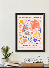 Fleurs Sauvages Barcelona Flower Print