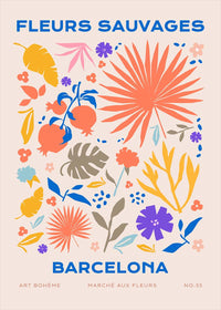 Fleurs Sauvages Barcelona Flower Print