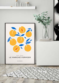 Paris Farmers Market Peaches Print
