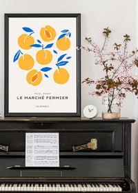 Paris Farmers Market Peaches Print