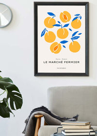 Paris Farmers Market Peaches Print