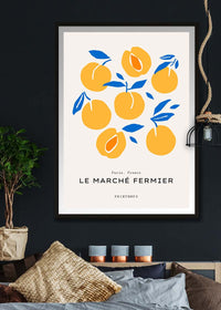 Paris Farmers Market Peaches Print