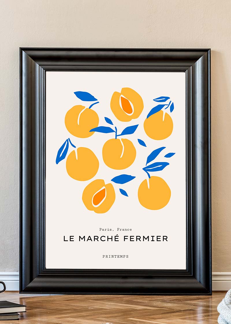 Paris Farmers Market Peaches Print