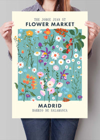 Madrid Flower Market Print