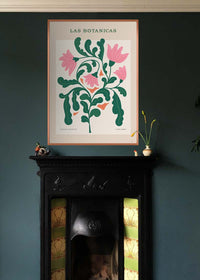 Las Botanicas Illustrated Flower Roses Print