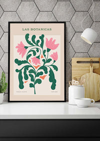 Las Botanicas Illustrated Flower Roses Print