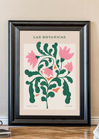 Las Botanicas Illustrated Flower Roses Print