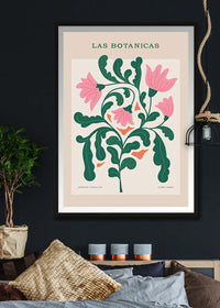 Las Botanicas Illustrated Flower Roses Print