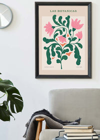 Las Botanicas Illustrated Flower Roses Print
