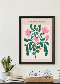 Las Botanicas Illustrated Flower Roses Print