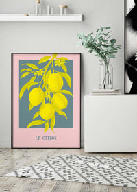Le Citron Vintage Lemons Print
