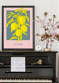 Le Citron Vintage Lemons Print