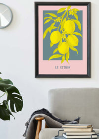 Le Citron Vintage Lemons Print