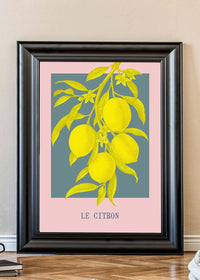Le Citron Vintage Lemons Print