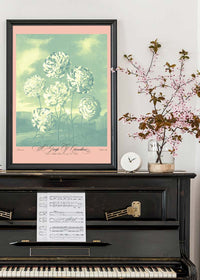 A Group Of Carnations Pastel Flowers Print