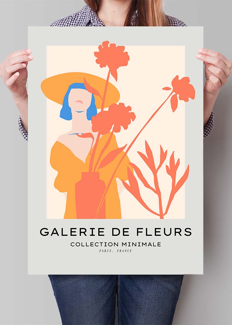 Flower Gallery Minimal Art Print