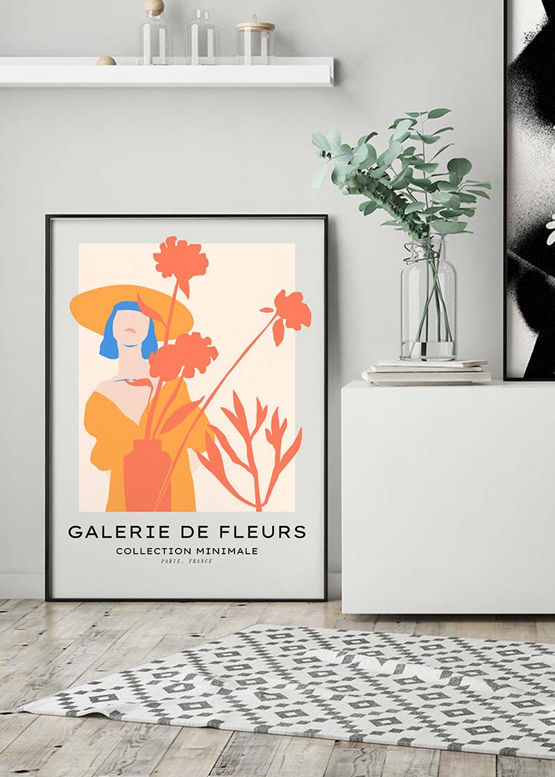 Flower Gallery Minimal Art Print