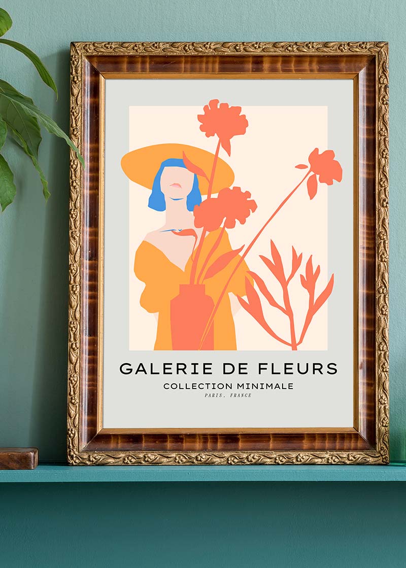 Flower Gallery Minimal Art Print
